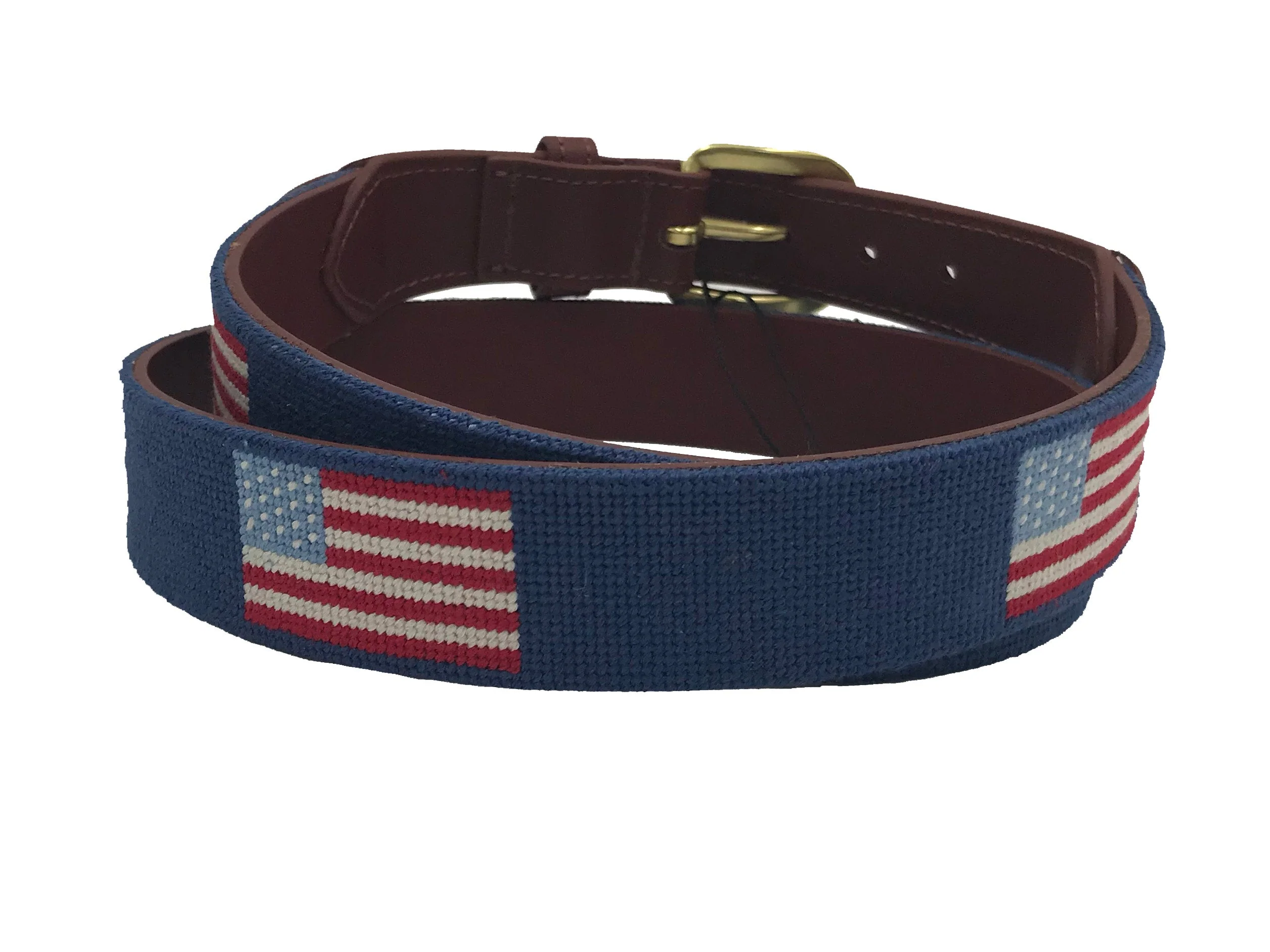 USA American Flag Needlepoint Belt - Image 3