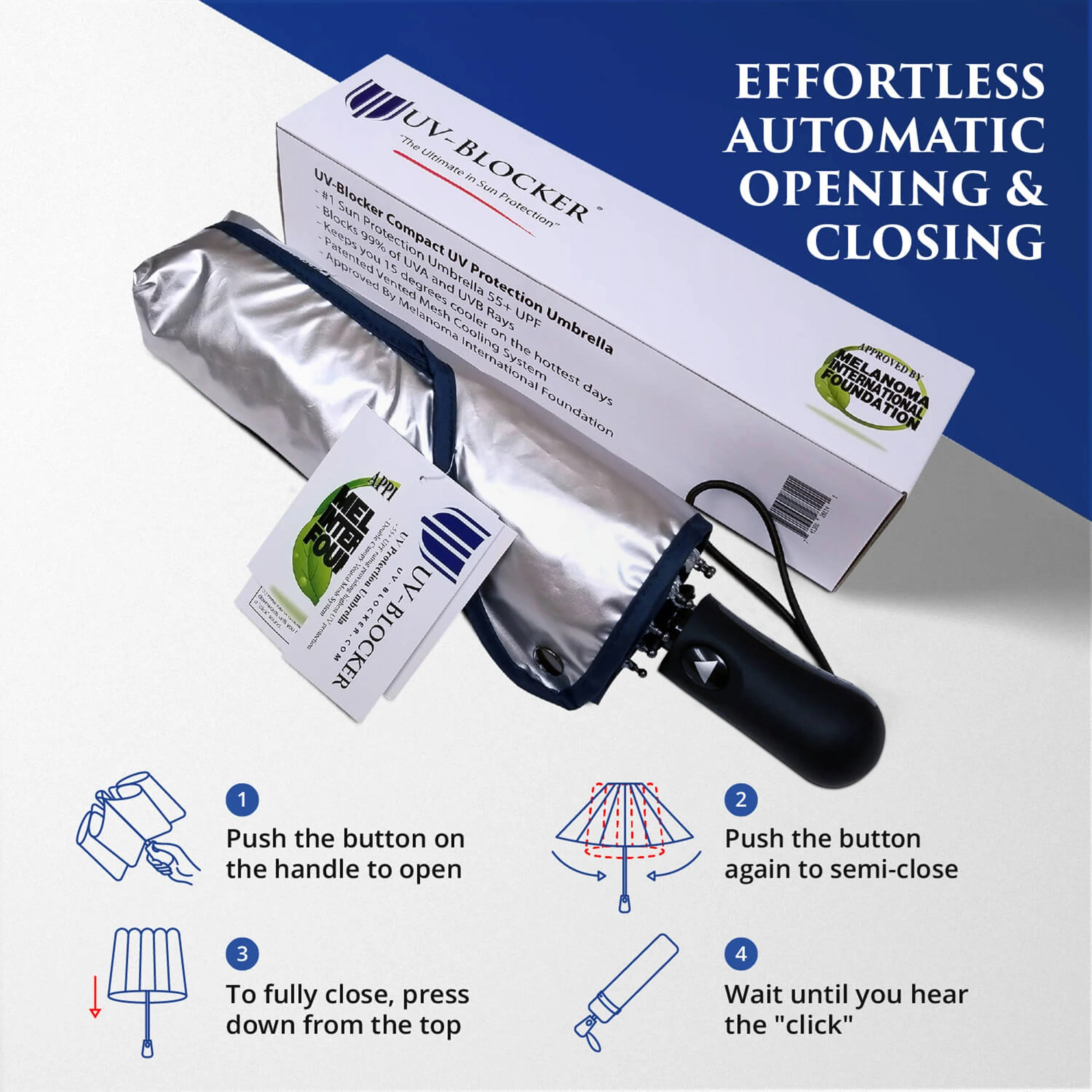 UV Protection Compact Umbrella - Image 3