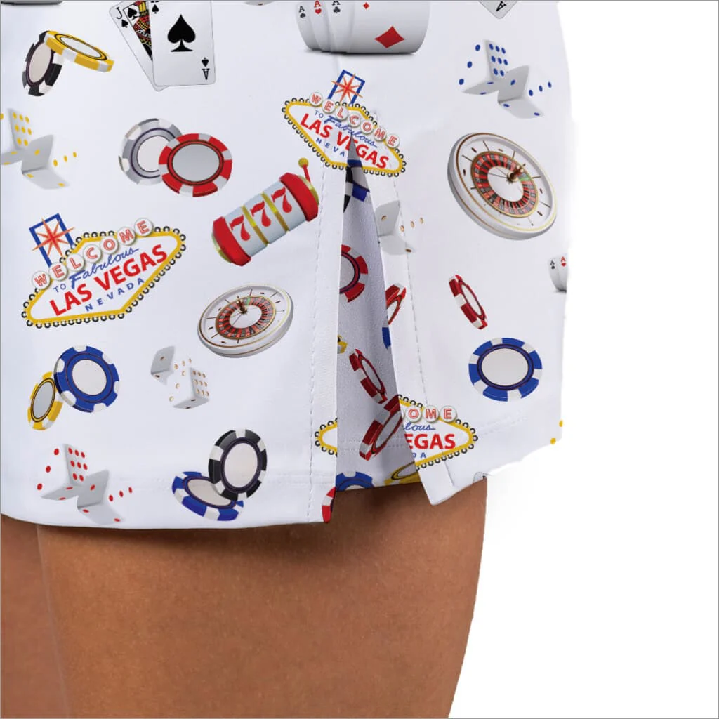 VIVA LAS VEGAS WHITE SKORT - Image 3