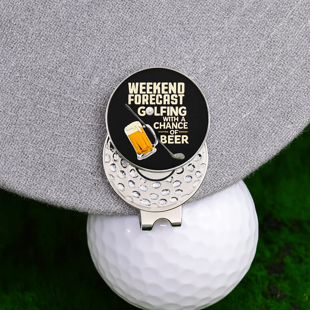 Weekend Forecast Golf Ball Marker Clip - Image 2