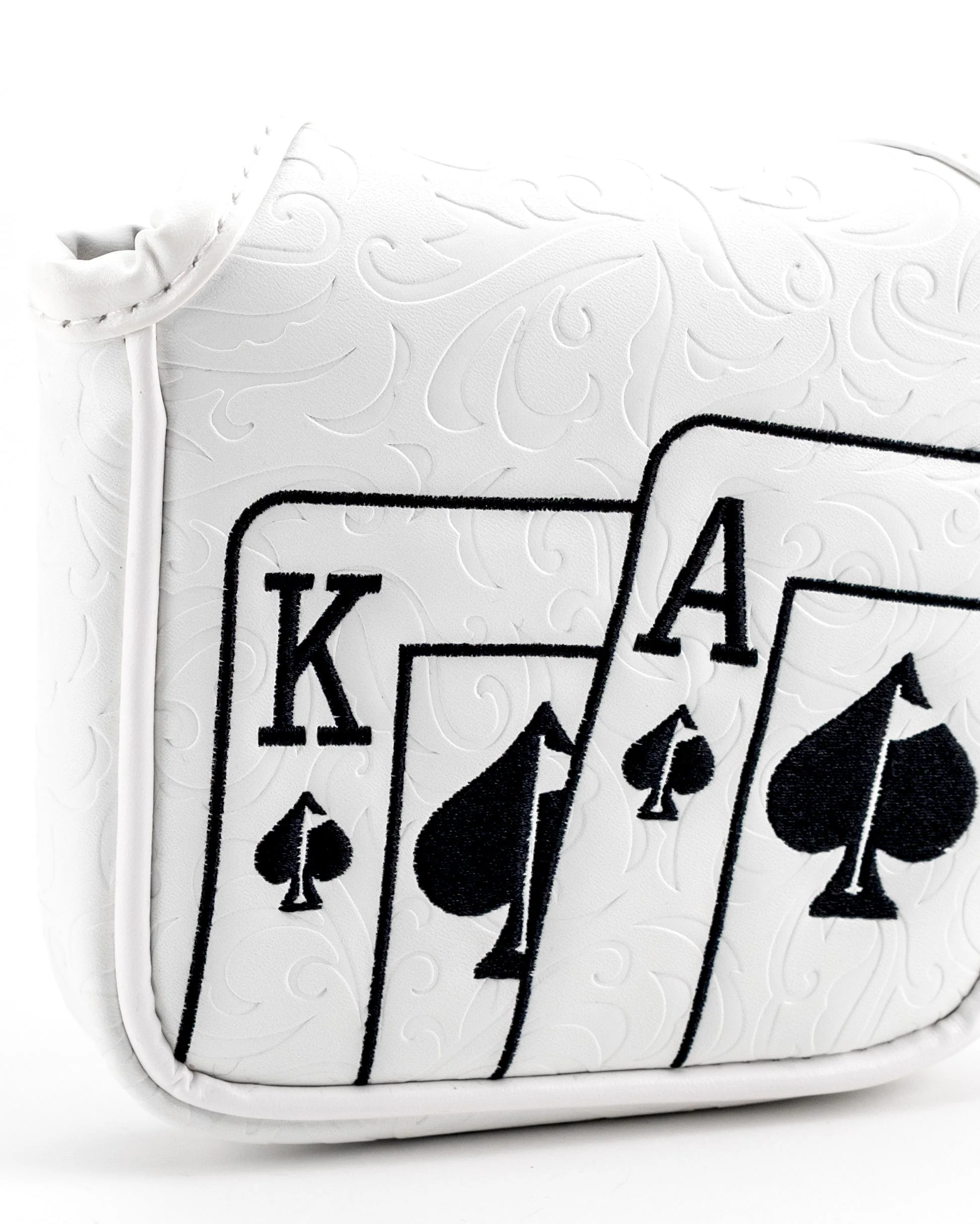 White Out Ace of Spades - Mallet Putter Cover - Image 7