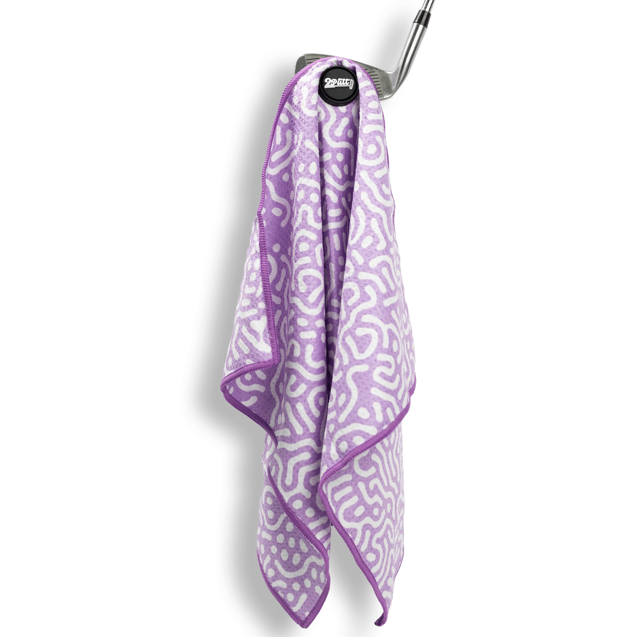 Wrong Fairway Lavender Magnet Golf Towel