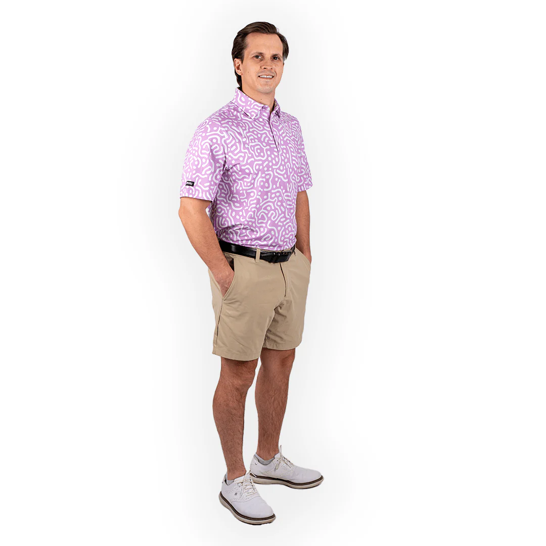 Wrong Fairway Men's Polo (Lavender) - Image 5