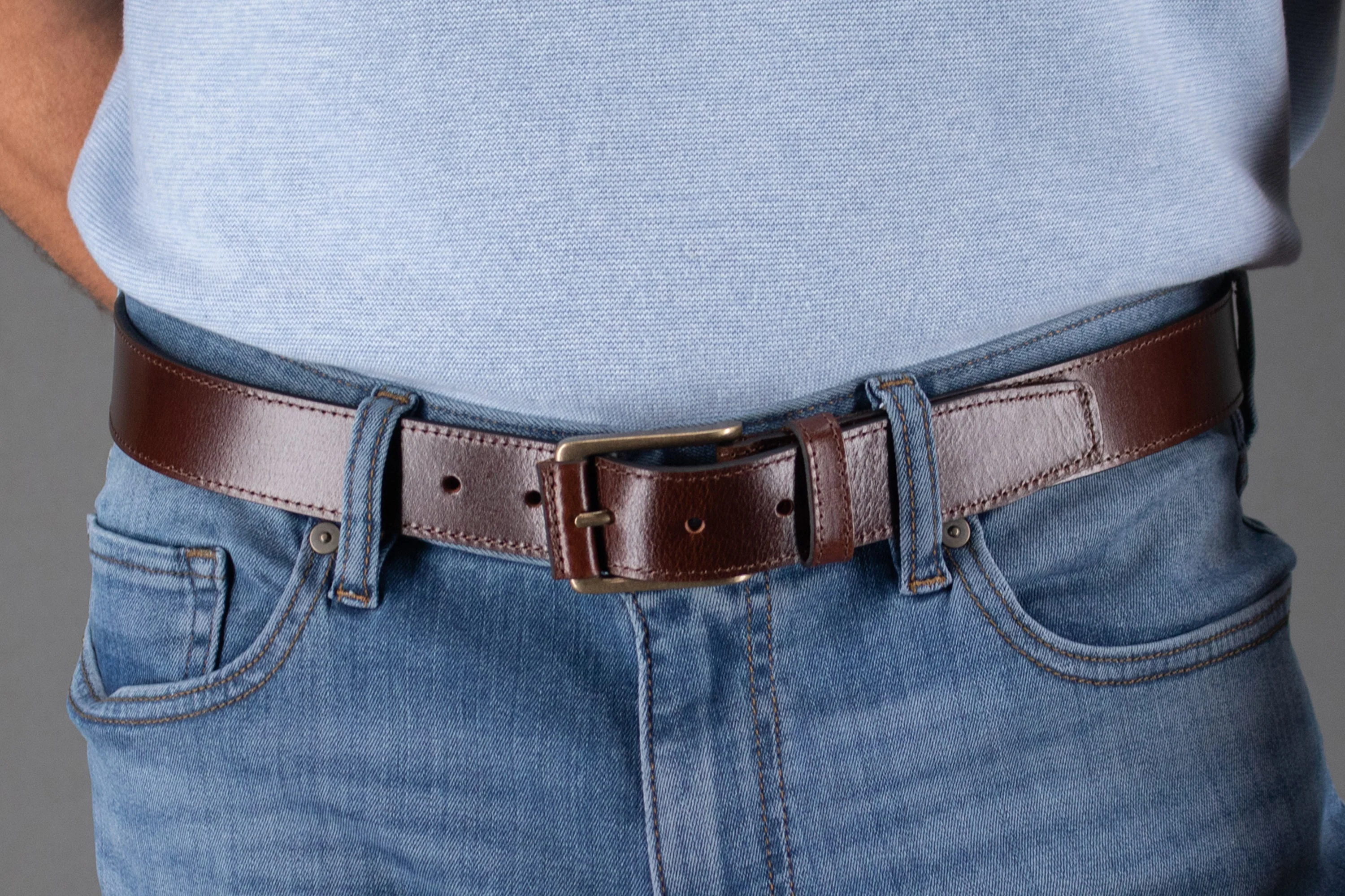 Wyatt 35mm Genuine Leather Casual Jean Belt - Image 9