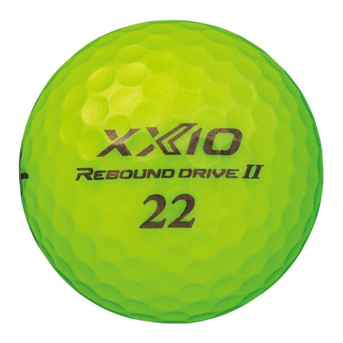XXIO Rebound Drive 2 Premium Lime Yellow Golf Balls - Image 2