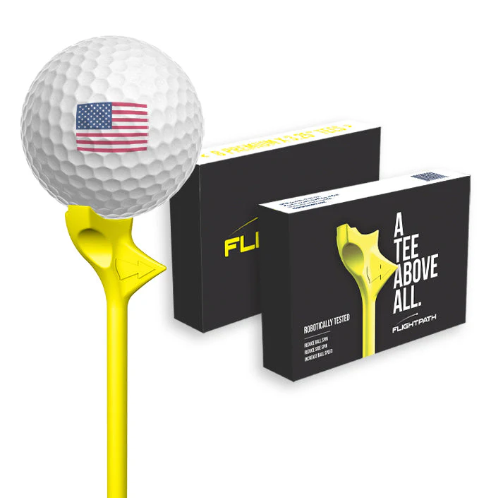 Yellow Flightpath Golf Tees - 1 Pack - Image 2