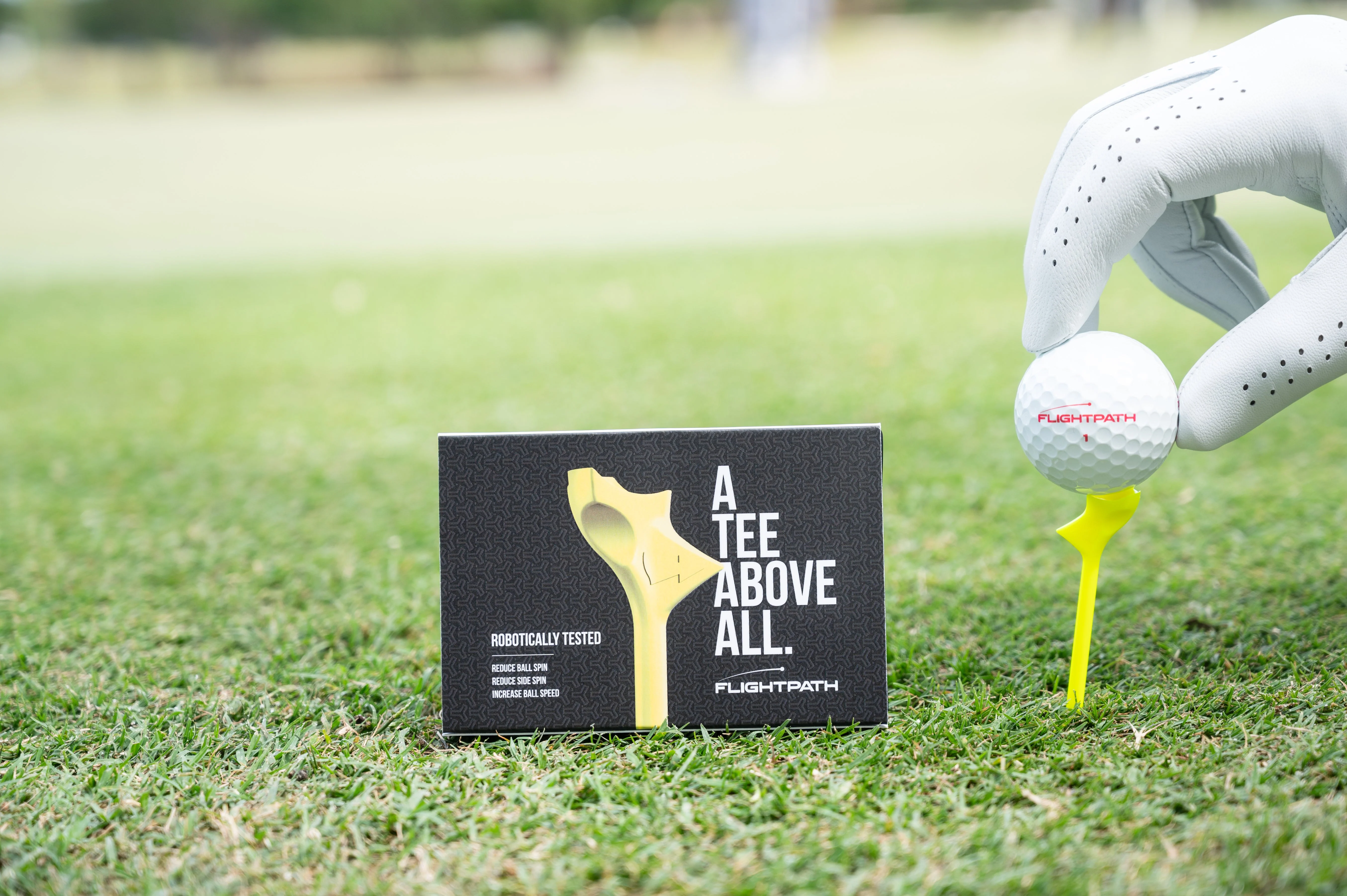 Yellow Flightpath Golf Tees - 1 Pack - Image 3